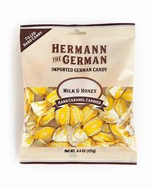 Hermann The German Milk & Honey Caramel Candies 125g